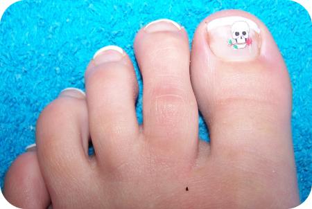 Pose french sur pieds a Cynthia 