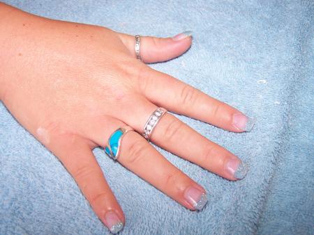 Pose french paillet�es